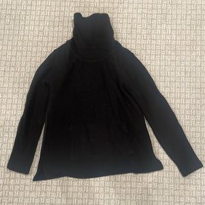 Black turtleneck sweater